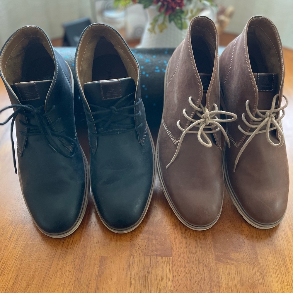 Two Pair Set Aldo Men’s Soft Leather Boot